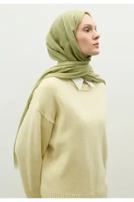 Fresh Scarfs Kaşmir Dokulu Şal Çağla