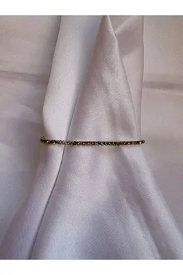Genel Markalar Kadın Gold Renkli Taşlı Su Yolu Bileklik