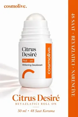 Cosmolive Citrus Desiré Koltuk Altı Beyazlatıcı Roll On Deodorant Kararma Görünümüne Karşı 48 Saat Koruma