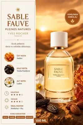 Yves Rocher Amber, Tonka Fasulyesi ve Laden Notalı Vanilyamsı Sıcak Sofistike EDP Parfüm - 100 ml