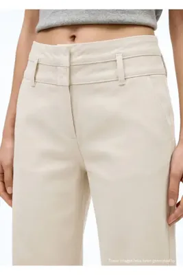 Mango Teen Çift bel düz kesim jean