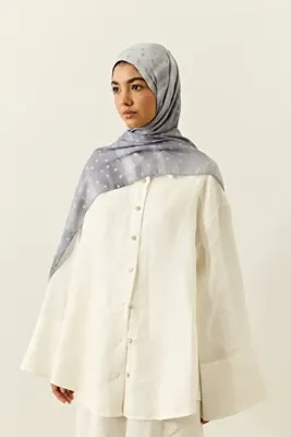 Modakaşmir Mystic Polkadot Desen Vio Light Şal