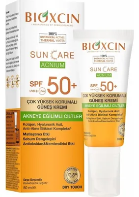 Bioxcin Sun Care Akneye Eğilimli Ciltler Için Güneş Kremi 50 Spf - Akne, Dry Touch, Mat 50 ml