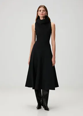 Jacquemus Siyah Midi Elbise