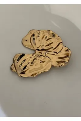 KİLİGİSTANBUL GOLD RENK NOBLE BROŞ 8 CM