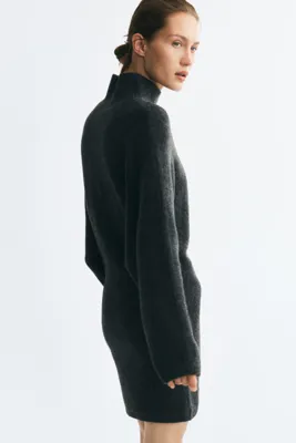 H&M Yarım Balıkçı Yakalı Triko Elbise