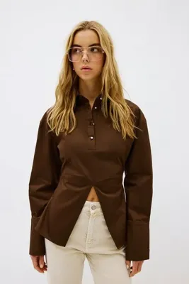 Vatkalı Feminen kesim gömlek - Premium Collection