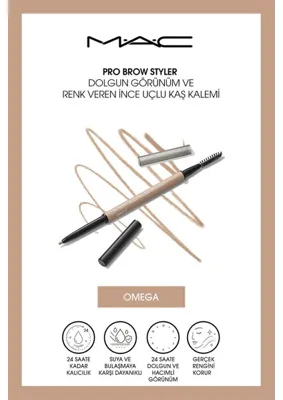 MAC M.A.C Pro Brow Styler Dolgun Görünüm ve Renk Veren Ince Uçlu Kaş Kalemi - Omega