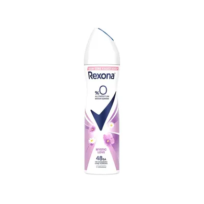 Rexona Kadın Sprey Deodorant %0 Alüminyum Mystic Love 150 ml