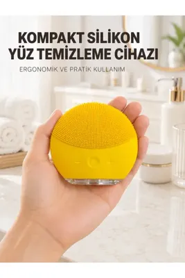 FTA TİCARET Silikon Yüz Temizleme Fırçası Titreşim Ayarlı USB Şarjlı Cilt Bakım Cihazı