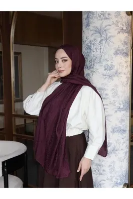 Jawel Ceylan Desenli Jakarlı Şal