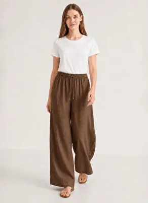 Mizalle Kahverengi Kadın Pantolon M2MZ1010130264