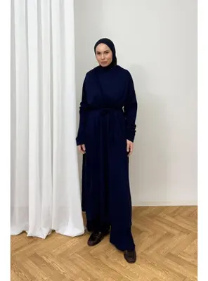 Melike Tatar Triko Üçlü Takım 80-8617 LACİVERT