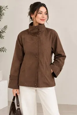 northern fashion SÜET BEL BÜZGÜLÜ CEKET
