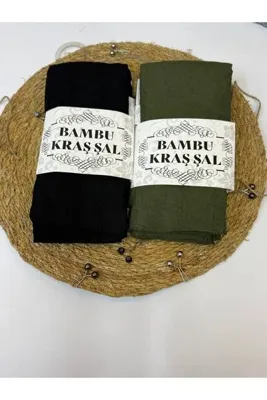 MELİSA AVM 2 Adet Bambu Kraş Şal kenarı dikişle