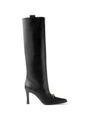 Versace Marisa Siyah Kadın Deri Çizme