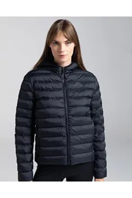 Kappa Logo Riju Kadın Siyah Regular Şişme Mont