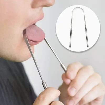 Buffer Buffer® Sert Kıllı Dil Sıyırıcı 1 Parça Temizleme Aparatı ile Etkili Hijyen