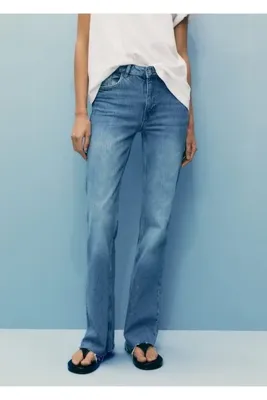 MANGO Woman Yüksek belli baloon fit jean