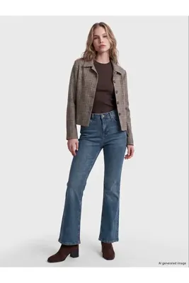 LC Waikiki LCW Jeans İndigo Flare Kadın Jean Pantolon