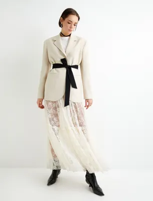 Koton Blazer Ceket Fleto Cepli