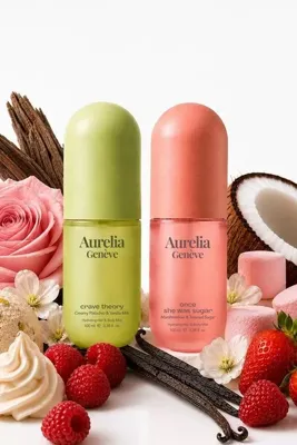 Aurelia Genève Sweet Temptation Duo - Kremsi Fıstık ve Sütlü Vanilya & Marshmallow ve Karamelize Şeker Kokulu Saç &