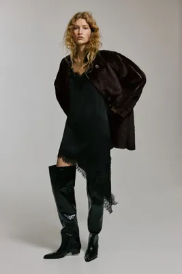 H&M Kabarık Tüylü Kaban