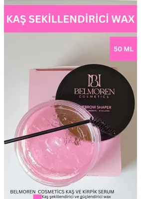 Belmoren Kaş Şekillendirici Sabitleyici Wax 50 ml Besleyici Formül ile Uzun Süreli Etki Sağlayan Ürün