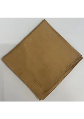 Vakko Monogram Pamuk Ipek Eşarp 3000655-CAMEL