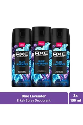 Axe Black Erkek Deodorant & Bodyspray 48 Saat Ferahlık 150 ml x3