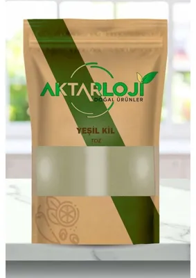 aktarloji 1 kg Toz Yeşil Kil – Doğal Cilt, Yüz ve Saç Maskesi / Green Clay Mask