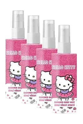 Hello Kitty Çocuklara Özel Hello Kitty Shimmer Body Mist Simli Vücut Spreyi 150 ml (4 Adet)