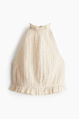 H&M Tekstüre Halter Yaka Üst