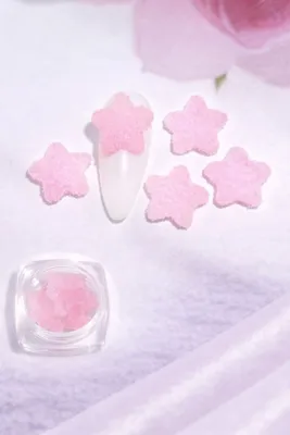 Mist Color Candy Glow 3d Sugar Star Nail Charm Baby Pink No:14