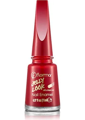 MUJGAN Flormar Oje - Jelly Look Nail Enamel JL23 Stunning Red 8690604282173