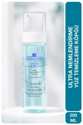 Pharmanaturactive Hydration Therapy 4D Hyaluronik Asit & C Vitamini Yüz Temizleme Köpüğü, 200ML