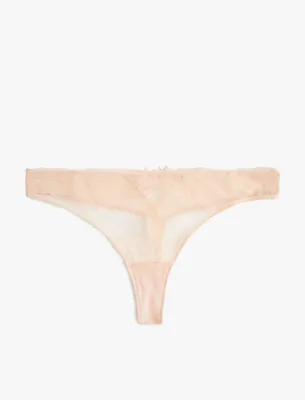 Koton Transparan Dantelli String Külot
