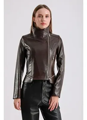 Maroquin Leather Adele Kadın Deri Ceket