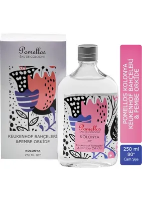 Pomellos Keukenhof Bahçeleri & Pembe Orkide Kolonya 250 ml 80 Derece Ferahlatıcı Koku