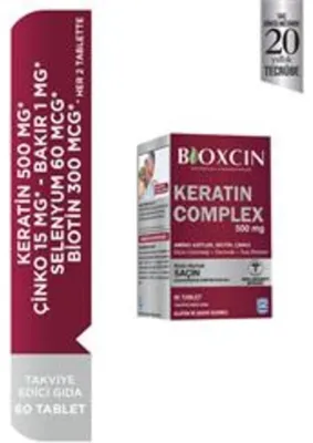 Bioxcin Biotin 5000 mg Takviye Edici Gıda 60 Tablet ve Dökülme Karşıtı Biotin Şampuan 300 ml