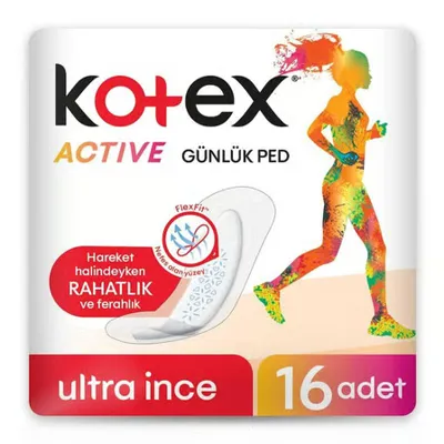 Kotex Active Günlük Ped 16'lı x 6 Adet