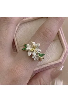 Heda Jewelry Lilyum Tasarım Yüzük