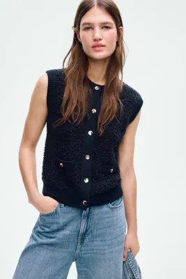 H&M Bukle Triko Yelek