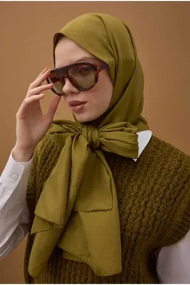HE-QA Soft Kraş Şal Yağ Yeşili