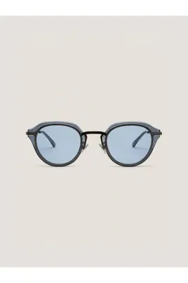 Eyemood Unisex Yuvarlak Güneş Gözlüğü Mavi Çerçeve Mavi Cam Re Cardiff C2