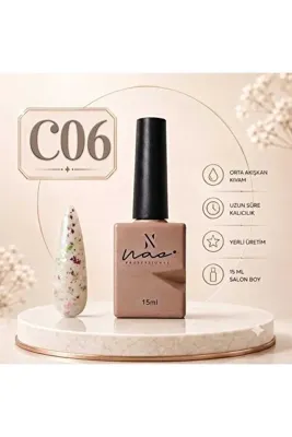 Aka 15 ML Simli kalıcı oje Confetti Seri renkli