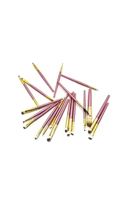 Estella Pro Yumuşak Uçlu Makyaj Fırçası 20li Set Pembe
