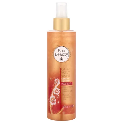 Bee Beauty Rose Gold Işıltılı Vücut Spreyi 250 ml