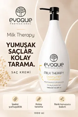 Evoque Professional EVOQUE MİLK THERAPY CANLANDIRICI VE NEMLENDİRİCİ SAÇ BAKIM KREMİ