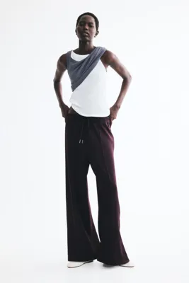H&M İnce Ribanalı ve Büzgü Bağlı Pantolon